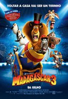 Madagascar 3: Europe&#039;s Most Wanted - Portuguese Movie Poster (xs thumbnail)