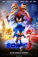 Sonic the Hedgehog 3 - Portuguese Movie Poster (xs thumbnail)