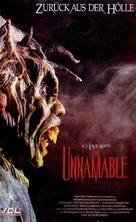 The Unnamable II: The Statement of Randolph Carter - German VHS movie cover (xs thumbnail)
