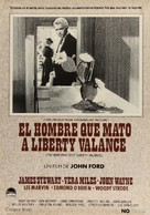 The Man Who Shot Liberty Valance - Spanish Movie Poster (xs thumbnail)