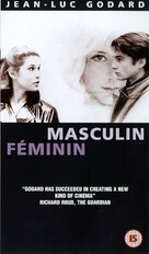 Masculin, f&eacute;minin: 15 faits pr&eacute;cis - British VHS movie cover (xs thumbnail)