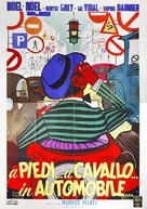 &Agrave; pied, &agrave; cheval et en voiture - Italian Movie Poster (xs thumbnail)