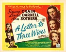 A Letter to Three Wives - British Movie Poster (xs thumbnail)