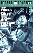 The Wrong Man - German VHS movie cover (xs thumbnail)