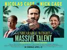 The Unbearable Weight of Massive Talent - British Movie Poster (xs thumbnail)