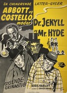 Abbott and Costello Meet Dr. Jekyll and Mr. Hyde - Danish Movie Poster (xs thumbnail)