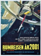 2001: A Space Odyssey - Danish Movie Poster (xs thumbnail)