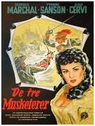 Les trois mousquetaires - Danish Movie Poster (xs thumbnail)