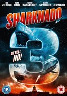 Sharknado 3 - British DVD movie cover (xs thumbnail)