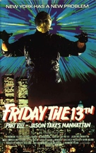 Friday the 13th Part VIII: Jason Takes Manhattan - VHS movie cover (xs thumbnail)