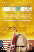 Hundraett&aring;ringen som smet fr&aring;n notan och f&ouml;rsvann - Norwegian Movie Poster (xs thumbnail)