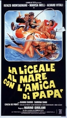 La liceale al mare con l&#039;amica di pap&agrave; - Italian Movie Poster (xs thumbnail)
