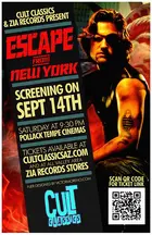 Escape From New York Poster