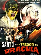 Santo en El tesoro de Dr&aacute;cula - French Movie Poster (xs thumbnail)