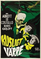 Abbott and Costello Meet the Killer, Boris Karloff - Swedish Movie Poster (xs thumbnail)