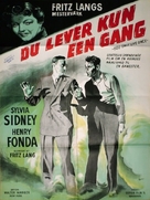 You Only Live Once - Danish Movie Poster (xs thumbnail)