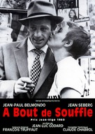 &Agrave; bout de souffle - French Movie Poster (xs thumbnail)