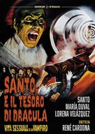 Santo en El tesoro de Dr&aacute;cula - Italian DVD movie cover (xs thumbnail)