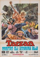 Tarzan and the Four O&#039;Clock Army - Italian Movie Poster (xs thumbnail)
