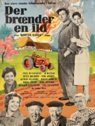Der br&aelig;nder en ild - Danish Movie Poster (xs thumbnail)