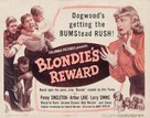 Blondie&#039;s Reward - Movie Poster (xs thumbnail)