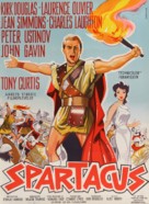 Spartacus - Danish Movie Poster (xs thumbnail)
