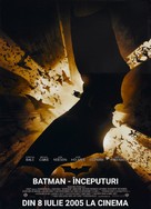 Batman Begins - Romanian Movie Poster (xs thumbnail)