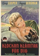 For Whom the Bell Tolls - Swedish Movie Poster (xs thumbnail)