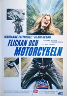 The Girl on a Motocycle - Swedish Movie Poster (xs thumbnail)