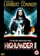 Highlander II: The Quickening - British DVD movie cover (xs thumbnail)