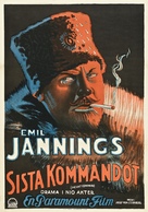 The Last Command - Swedish Movie Poster (xs thumbnail)