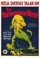 The Lost World - Swedish Movie Poster (xs thumbnail)