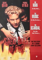 Great Balls Of Fire - British Video release movie poster (xs thumbnail)