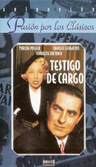 Witness for the Prosecution - Spanish VHS movie cover (xs thumbnail)