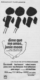 Tell Me That You Love Me, Junie Moon - Spanish Movie Poster (xs thumbnail)