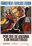 Perch&eacute; si uccide un magistrato? - Spanish Movie Poster (xs thumbnail)