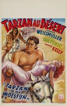 Tarzan&#039;s Desert Mystery - Belgian Movie Poster (xs thumbnail)