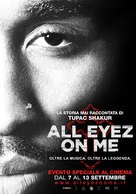 All Eyez on Me - Italian Movie Poster (xs thumbnail)