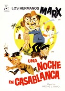 A Night in Casablanca - Spanish Movie Poster (xs thumbnail)