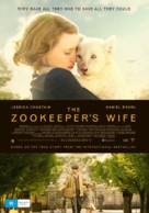 The Zookeeper&#039;s Wife - Australian Movie Poster (xs thumbnail)