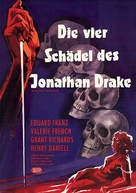 The Four Skulls of Jonathan Drake - German Movie Poster (xs thumbnail)