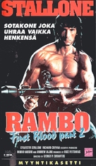 Rambo: First Blood Part II - Finnish VHS movie cover (xs thumbnail)