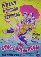 Singin' in the Rain - Danish Movie Poster (xs thumbnail)