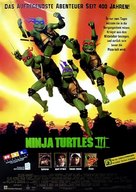 Teenage Mutant Ninja Turtles III - German Movie Poster (xs thumbnail)