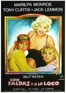 Some Like It Hot - Spanish Movie Poster (xs thumbnail)