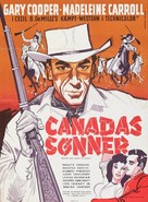 North West Mounted Police - Danish Movie Poster (xs thumbnail)