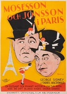 The Cohens and the Kellys in Paris - Swedish Movie Poster (xs thumbnail)