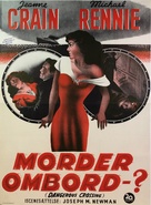 Dangerous Crossing - Danish Movie Poster (xs thumbnail)