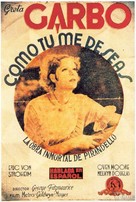 As You Desire Me - Spanish Movie Poster (xs thumbnail)