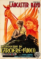 The Flame and the Arrow - Italian Movie Poster (xs thumbnail)